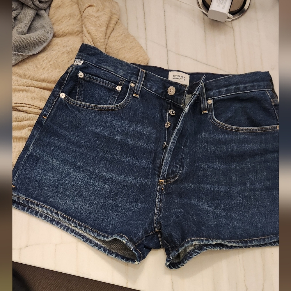 Citizens of Humanity Dark Blue Jean Shorts